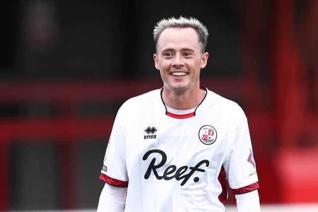 Flashes of brilliance' - Praise for former Hibs and Swindon Town forward after opening his account for Crawley Town Flashes of brilliance' - Praise for former Hibs and Swindon Town forward after opening his account for Crawley Town