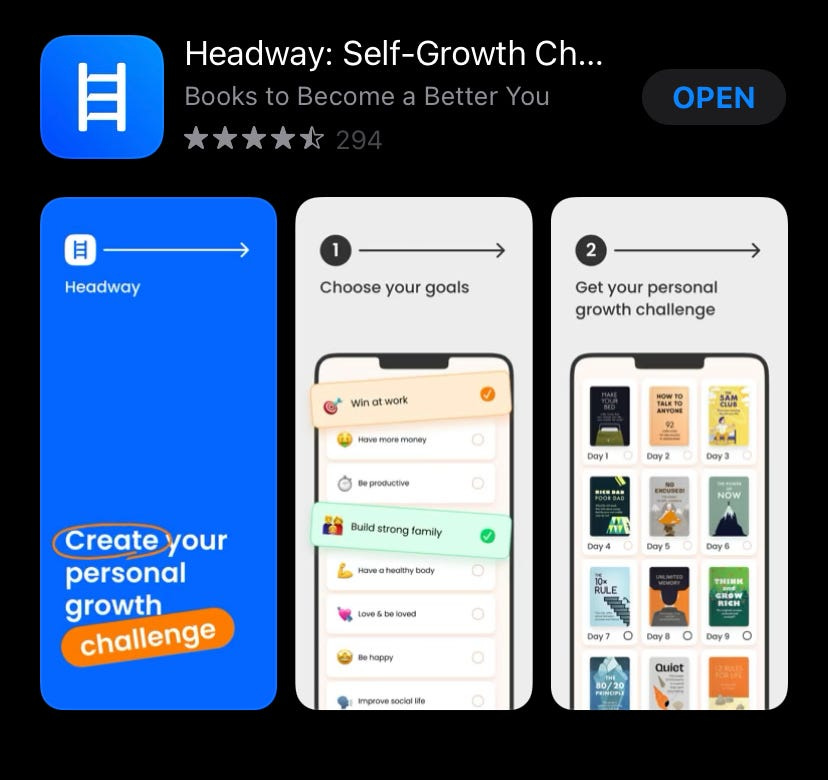Headway: The App To Kickstart Your Self-Development Journey | by Carlson Ng  | Medium