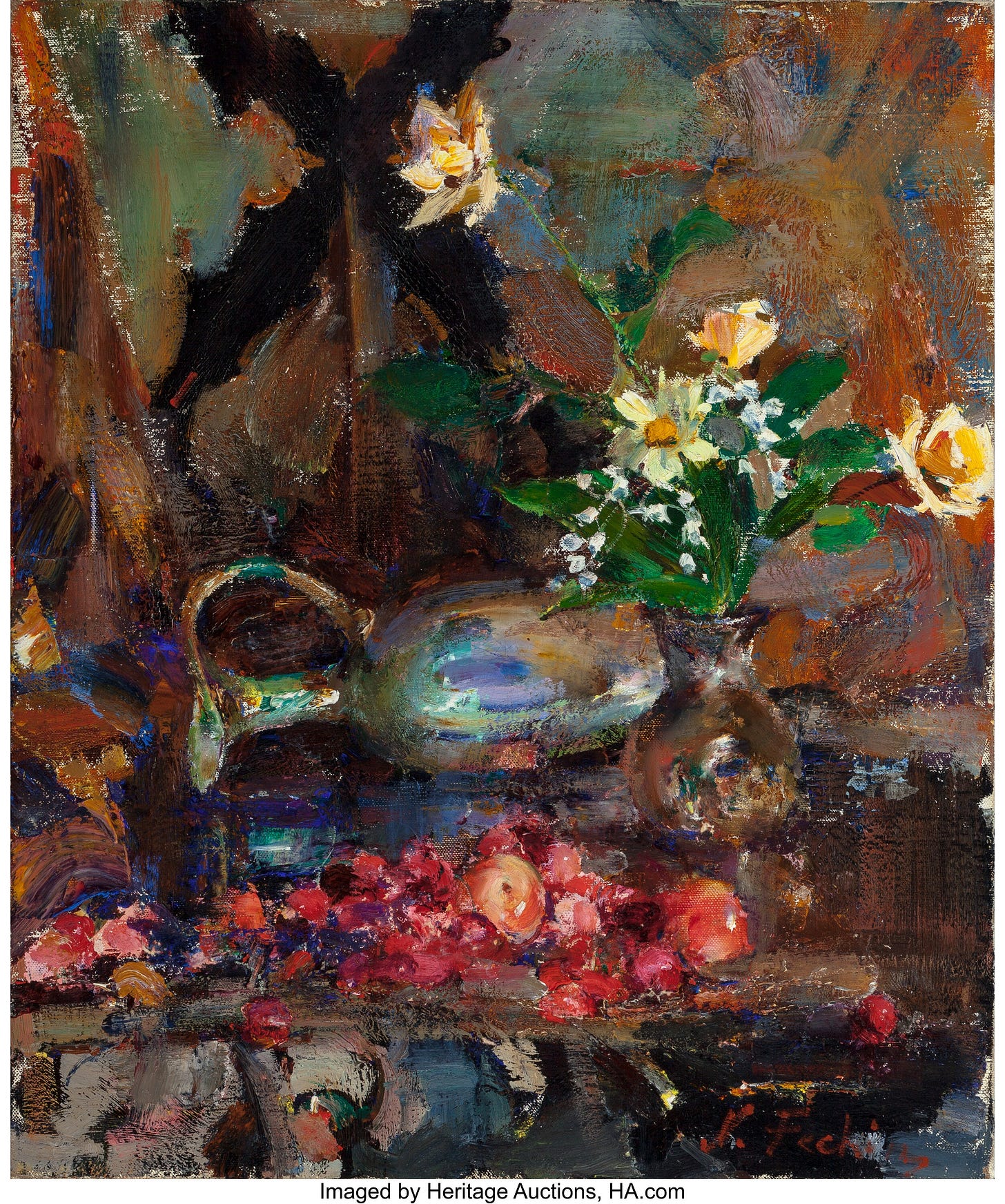 Nicolai Fechin (Russian/American, 1881-1955). Still Life with | Lot #68001  | Heritage Auctions