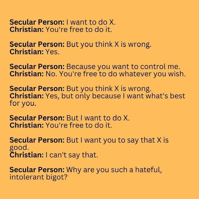 r/ConservativeMemes - The "Intolerant Bigot"