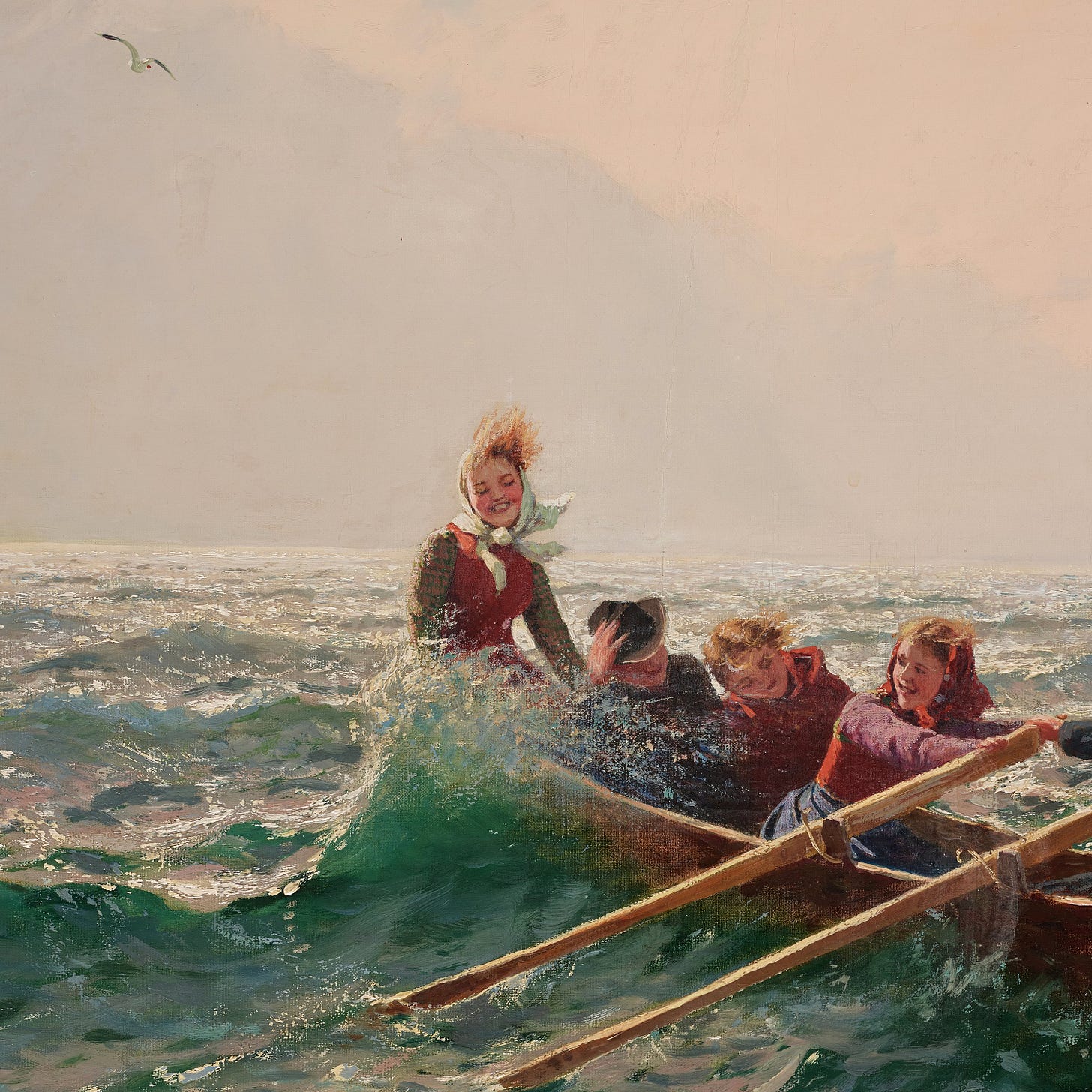 Hans Dahl, Crossing the fjord. - Bukowskis