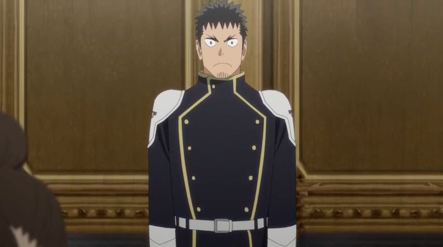 Kafka passes the Defense Force test and becomes a cadet in Kaiju No.8.
