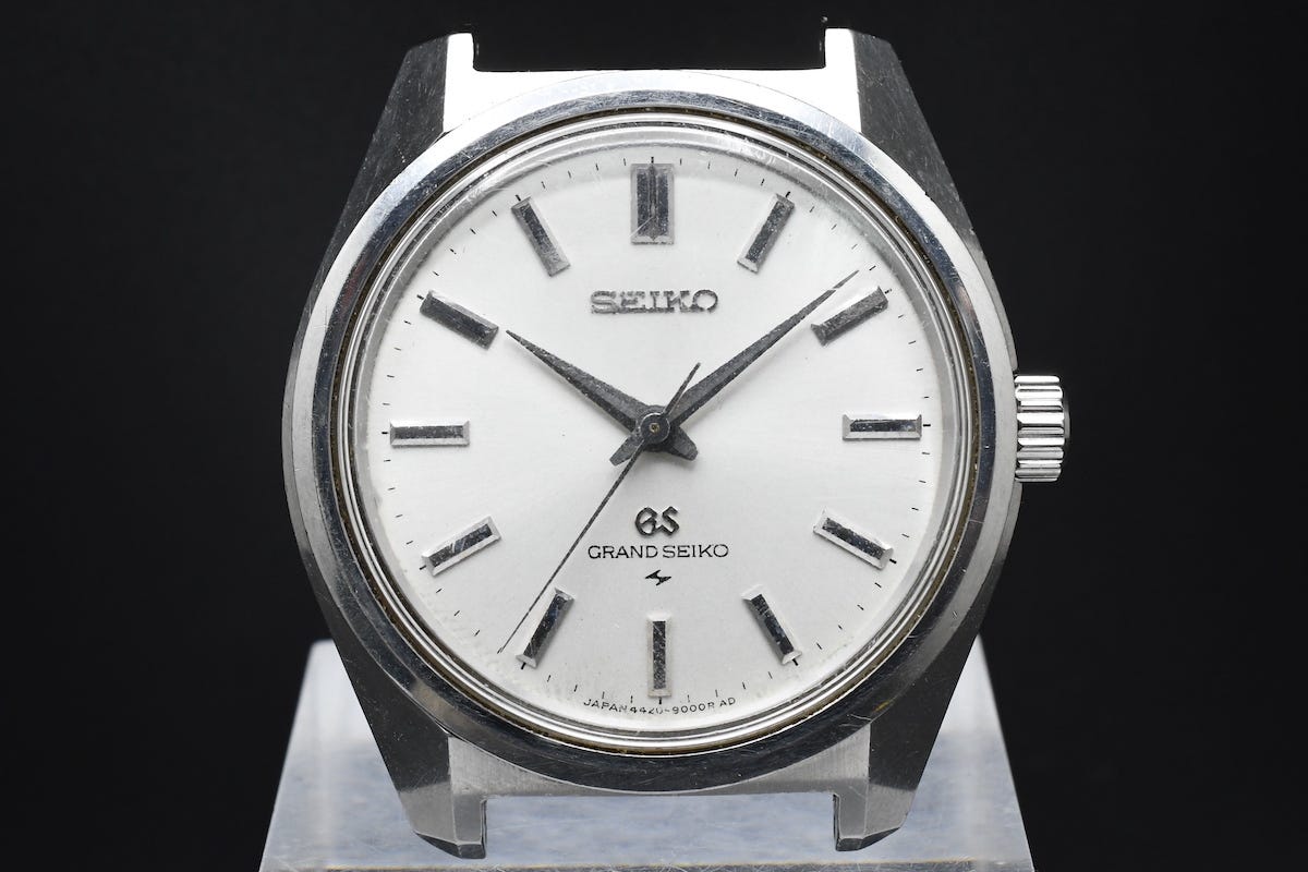 箱付 SEIKO 44GS 後期 Ref：4420-9000 グランドセイコー メダリオン 亀戸 シルバーダイアル