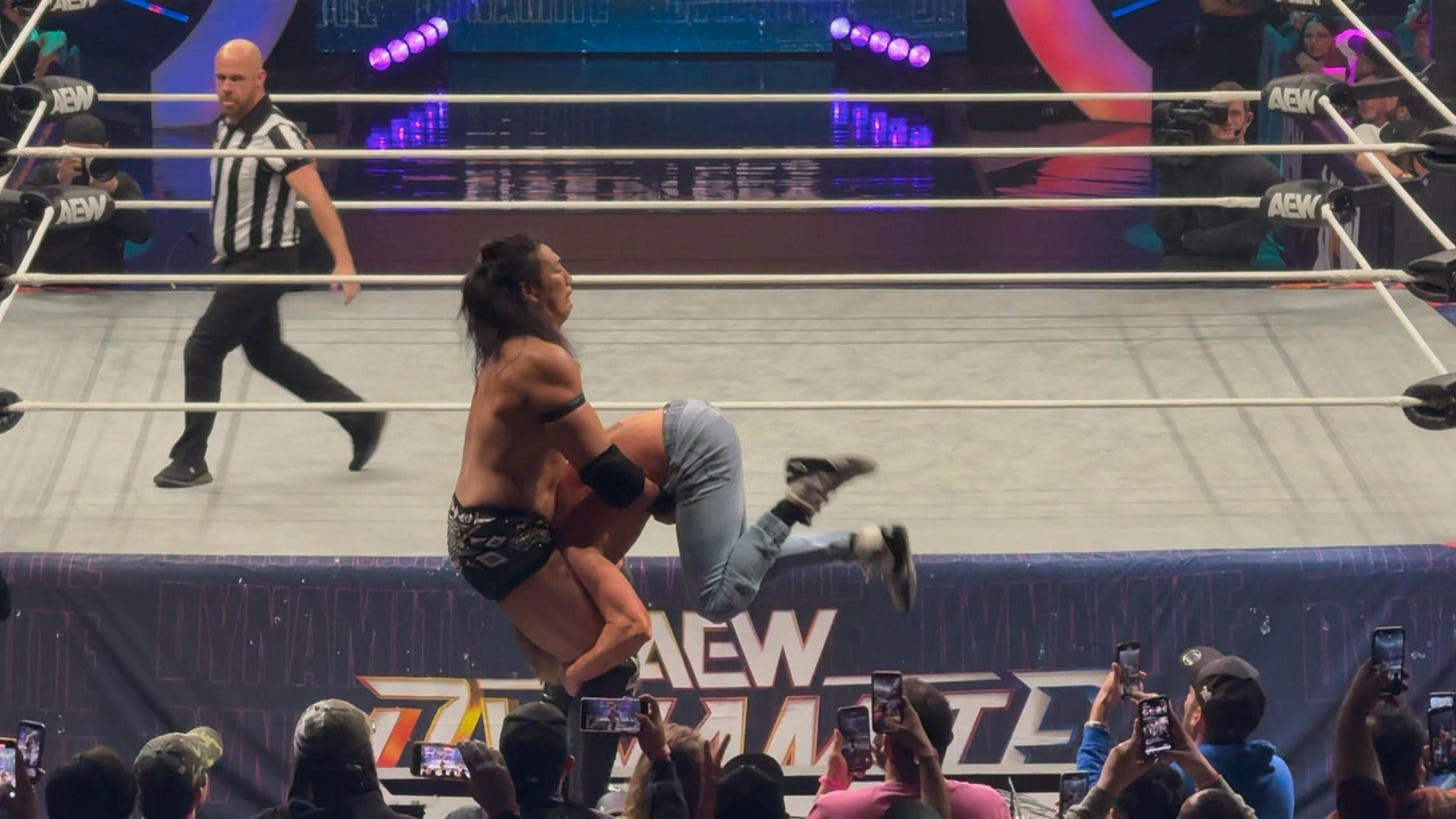 Check out Orange Cassidy vs Konosuke Takeshita for the international  Championship full match fan POV $47 tickets : r/AEWOfficial