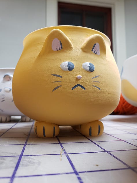 Assortment of Silly Kitty Mugs