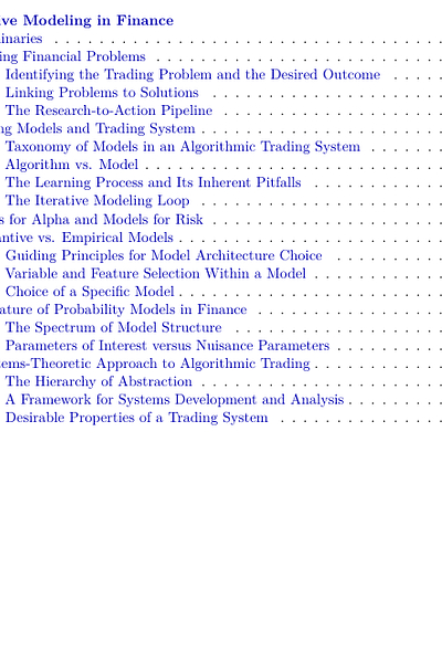 [Quant Lecture] Quantitative Modeling in Finance
