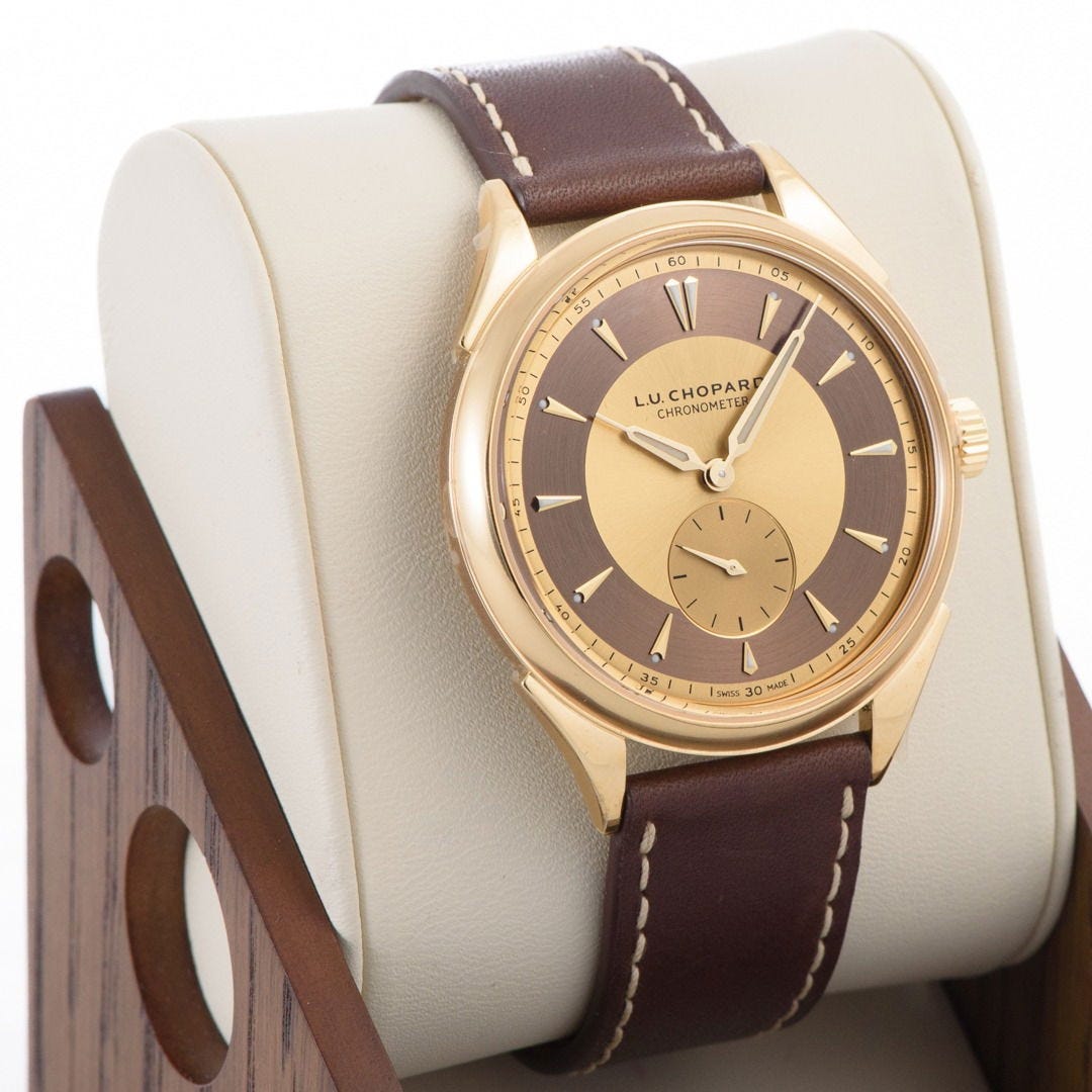 2025 Chopard L.U.C Qualité Fleurier 20th Anniversary 39 Yellow Gold / Gold/Brown / Strap - Limited to 20 Pieces 161992-0001 Listing Image 1 2025 Chopard L.U.C Qualité Fleurier 20th Anniversary 39 Yellow Gold / Gold/Brown / Strap - Limited to 20 Pieces 161992-0001 Listing Image 1