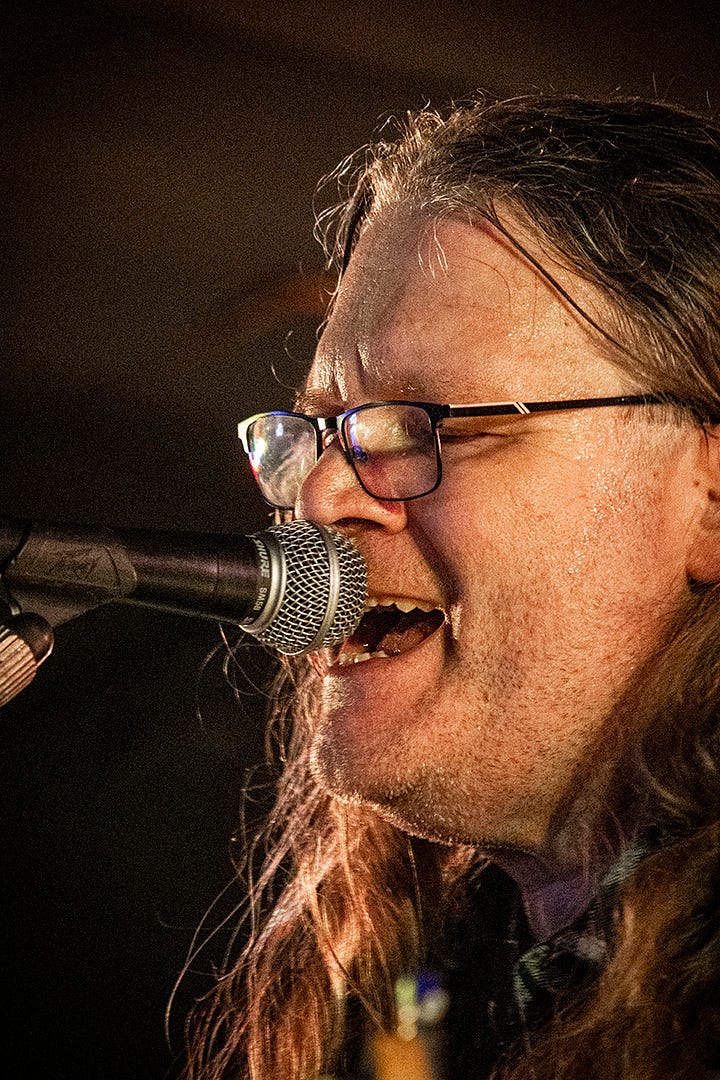 Black River laying down the rock