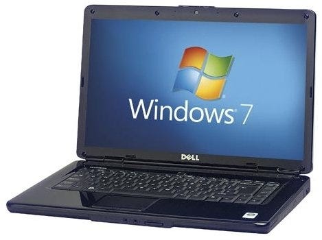 Operating system (OS) on Laptop