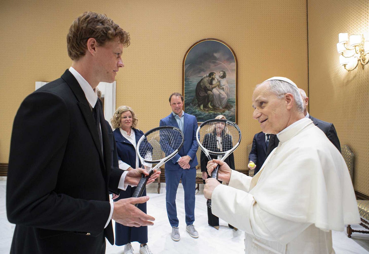 New pope, who is a tennis fan, meets world's No. 1 player | USCCB New pope, who is a tennis fan, meets world's No. 1 player | USCCB