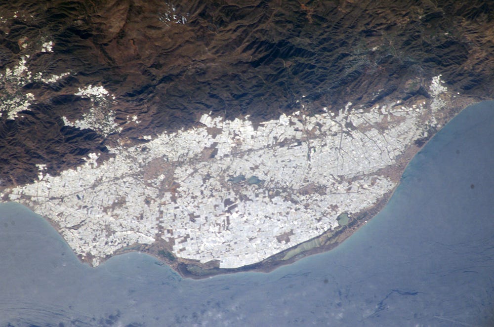 Greenhouses of the Campo de DalÃas, AlmerÃa Province, Spain