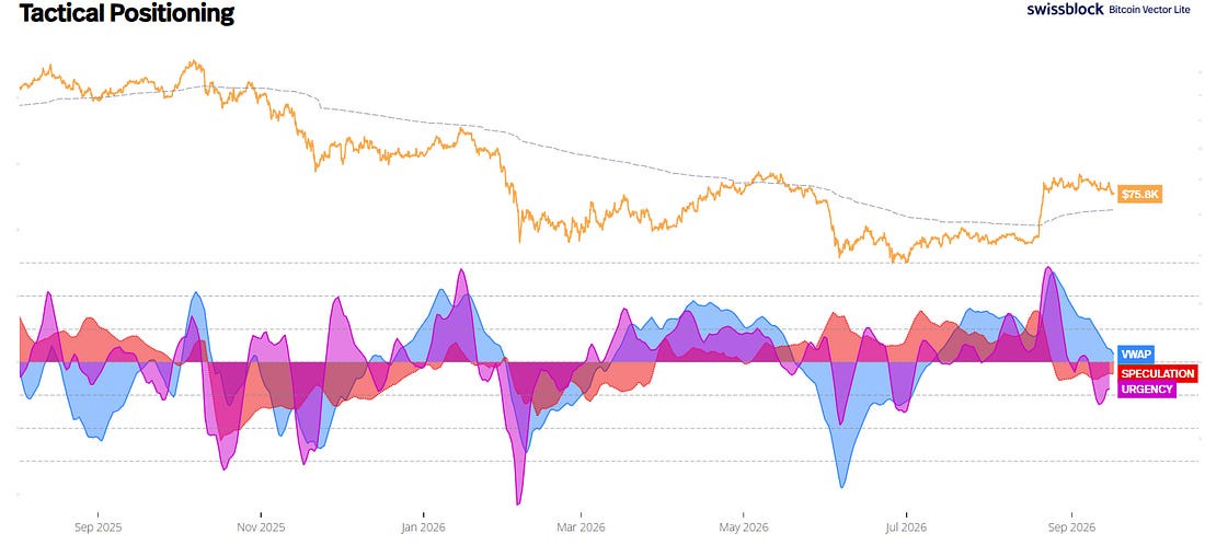 VWAP and Speculation positioning
