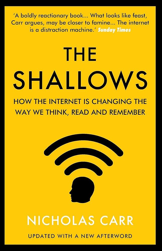 The Shallows: How the Internet Is Changing the Way We Think, Read and Remember eBook : Carr, Nicholas: Amazon.in: Kindle Store The Shallows: How the Internet Is Changing the Way We Think, Read and Remember eBook : Carr, Nicholas: Amazon.in: Kindle Store