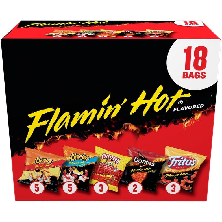 Frito Lay Snacks Flamin' Hot Mix Variety - 18 ct. Frito Lay Snacks Flamin' Hot Mix Variety - 18 ct.