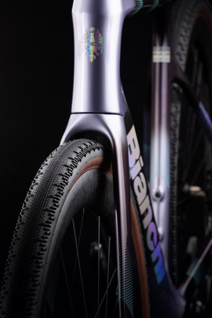 2026 Bianchi Infinito head tube and fork