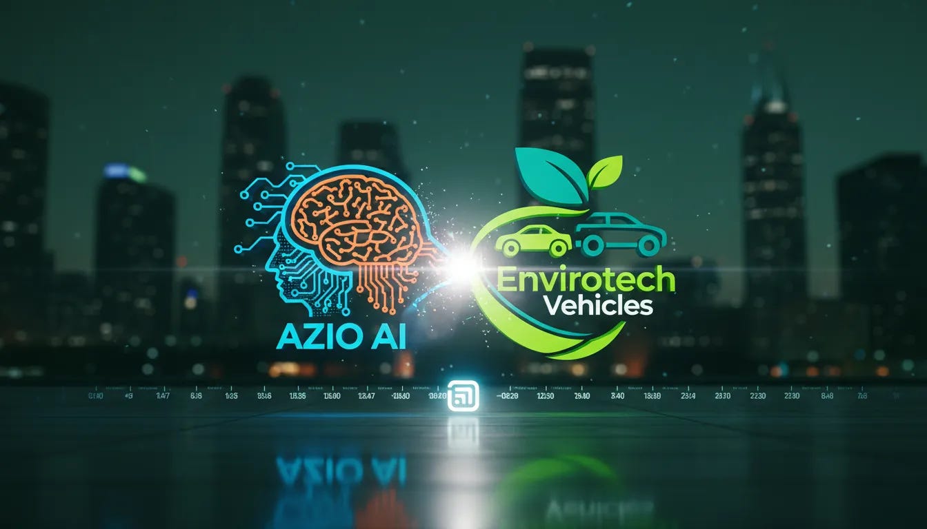 AZIO AI, Envirotech outline $480M AI deal framework | EVTV Stock News