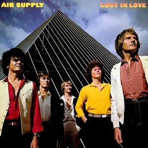 Cover of the band Air Supply's 1980 U.S. album Lost In Love