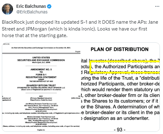 Breaking News:** 🏦 Bloomberg ETF expert analyst Eric Balc | Crypto-D-Ooshen  على Binance Square