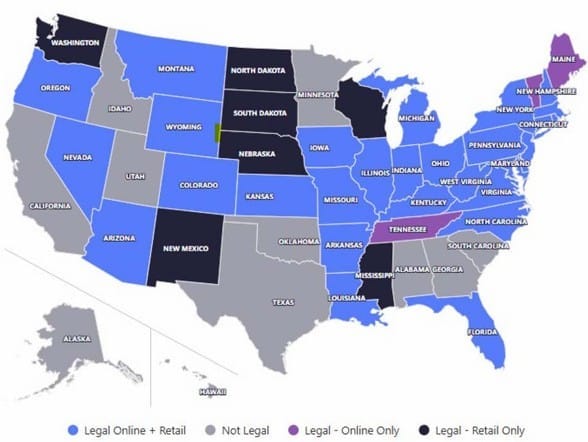 US States with Legal Sports Betting
