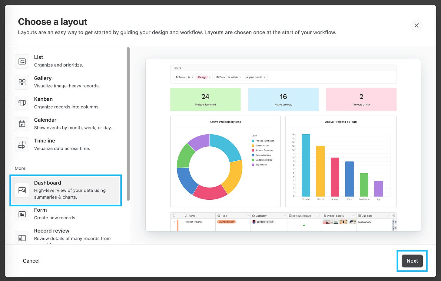 How to create dashboards in Airtable