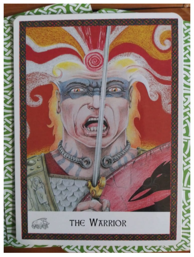 Warrior, Celtic Wisdom Oracle Card Warrior, Celtic Wisdom Oracle Card
