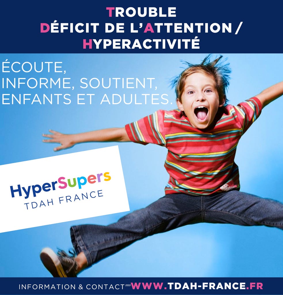 Association Hypersupers TDAH France - Trouble Déficit de l'Attention  Hyperactivité - Enfant hyperactif