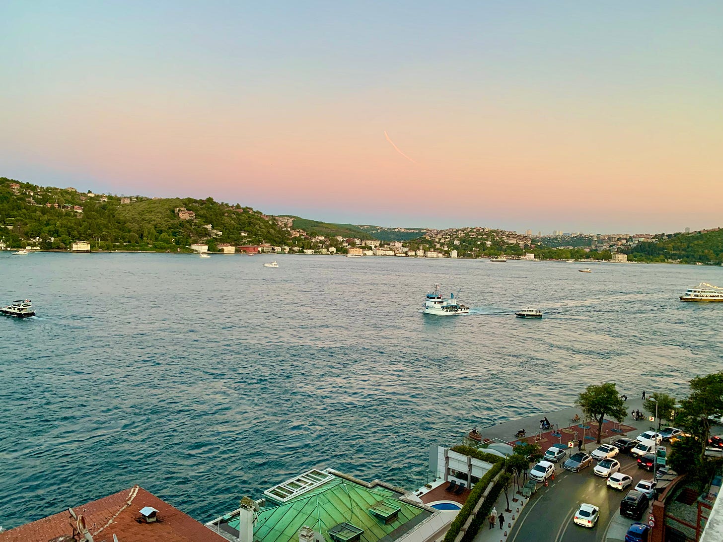 Sunset over the Bosphorus