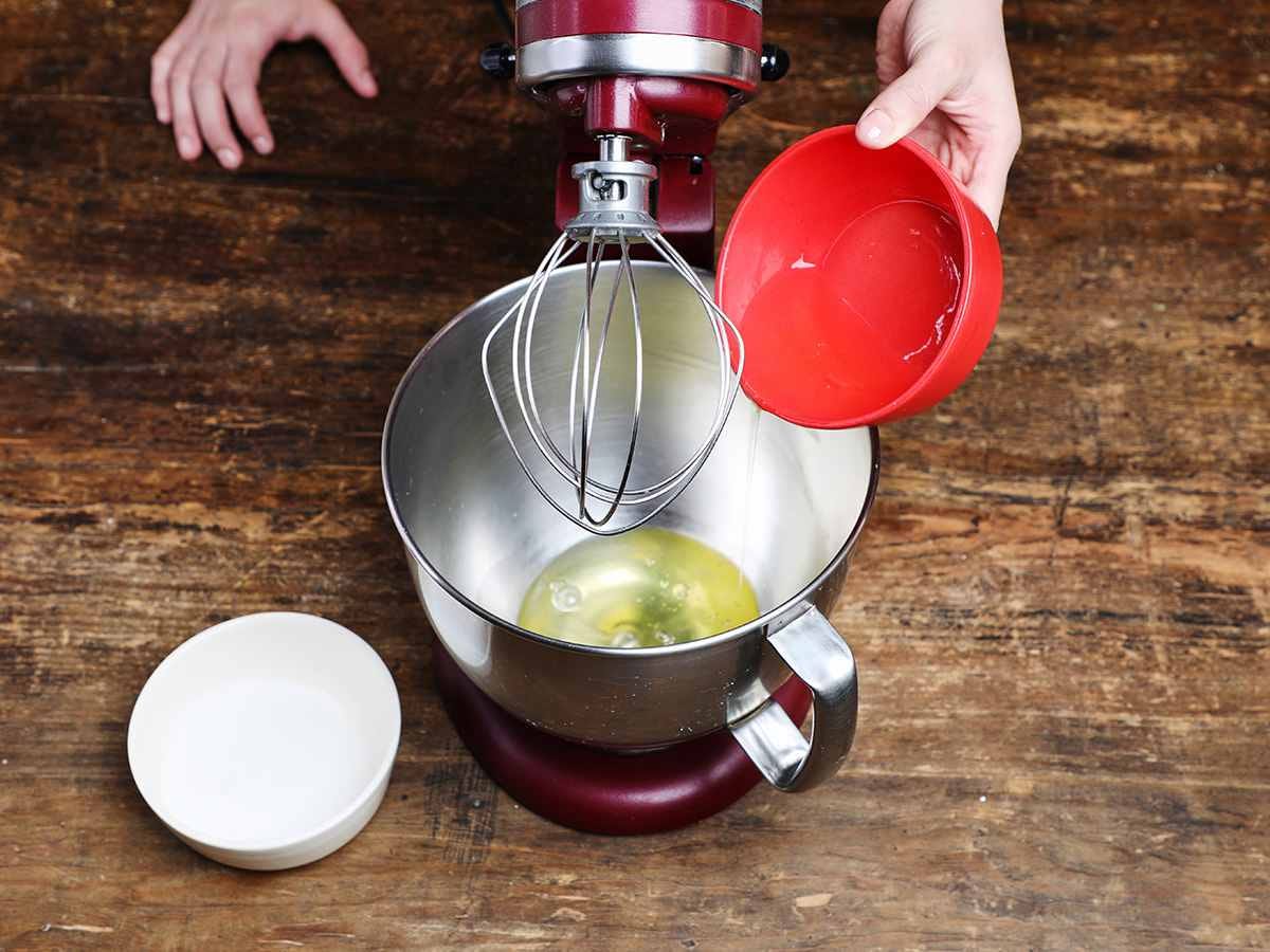 Eggs Whites in Stand Mixer Bowl