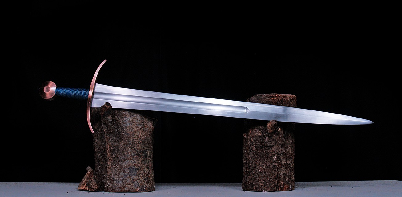 Type XIV Arming Sword- Sharp Sword - BlackFencer