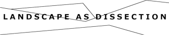 LANDSCAPE AS DISSECTION
