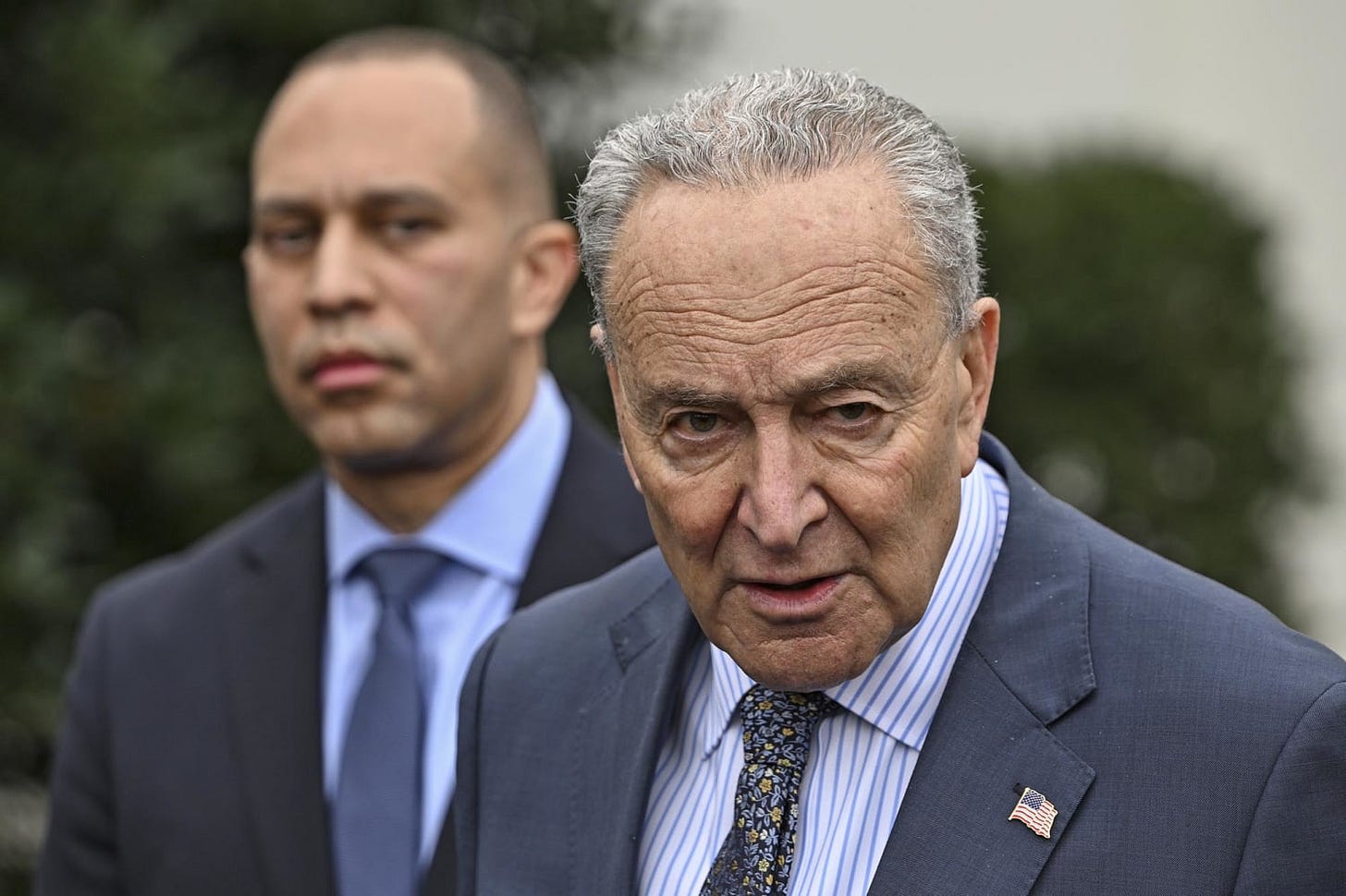 Chuck Schumer and Hakeem Jeffries seek to defuse tensions after shutdown  clash and refocus on Trump's agenda