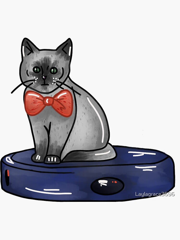 Roomba Robo-Cat Sticker