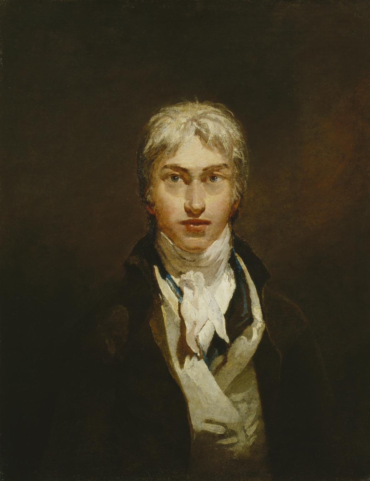 Oil self portrait of J M W Turner, painted around 1799