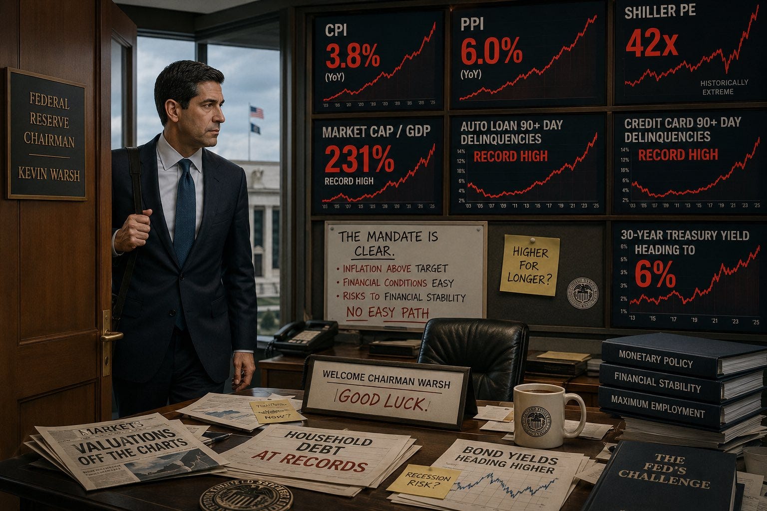 quoththeraven.substack.com - Quoth the Raven - New Fed Chair Kevin Warsh's Job Is Impossible