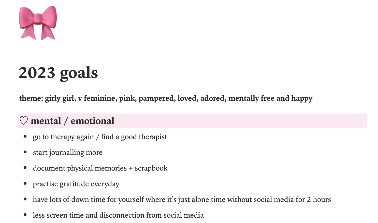 how i plan & reset for a new year - SabrGirl