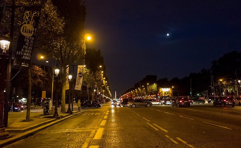 The Champs Élysées at night The Champs Élysées at night