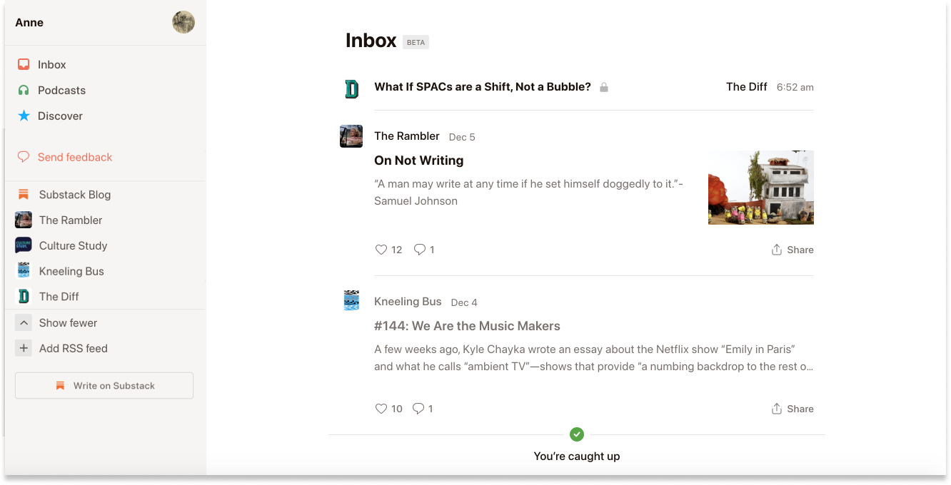 Substack Reader