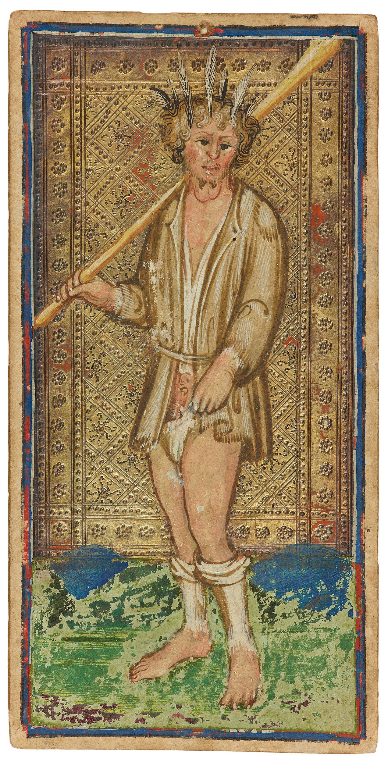 The Fool | Visconti-Sforza Tarot Cards | The Morgan Library & Museum The Fool | Visconti-Sforza Tarot Cards | The Morgan Library & Museum