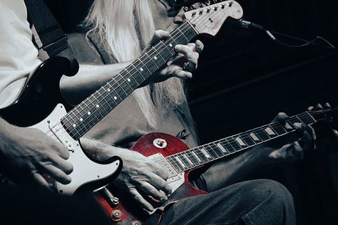 The guitars of A.A. Bottom / all photos by author