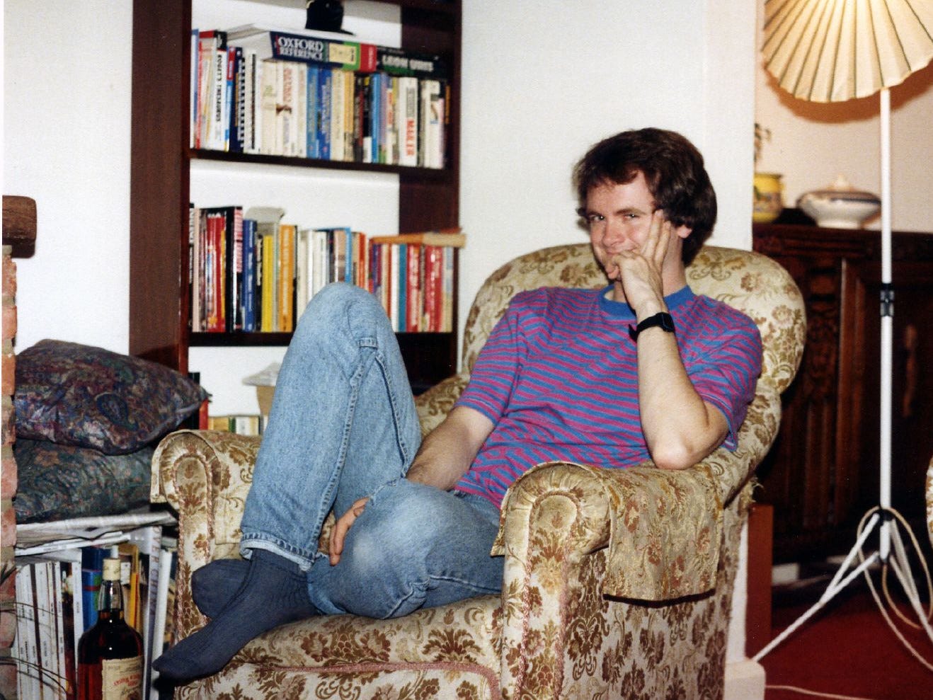 Ken in Avalon Road, Ealing, 1991
