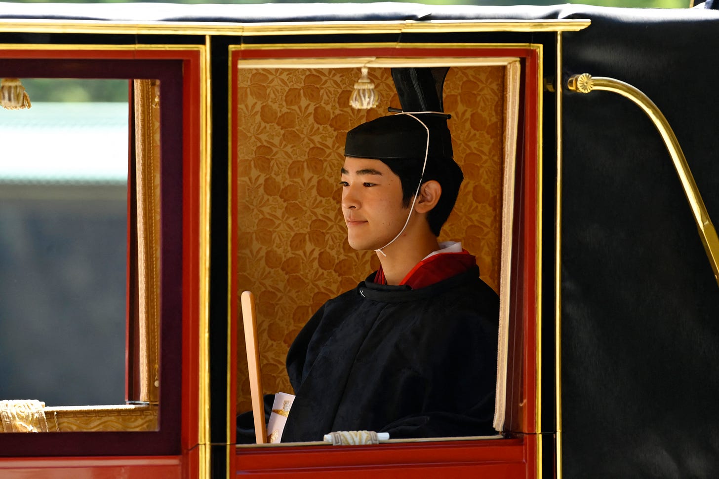 Prince Hisahito in a carriage Prince Hisahito in a carriage