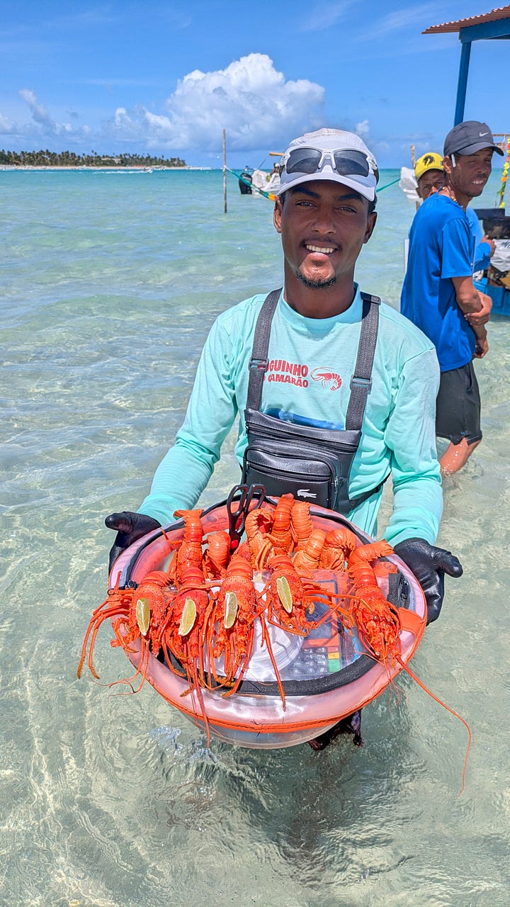 Brazilians will always find a way to squeeze in a bar, even in the sea