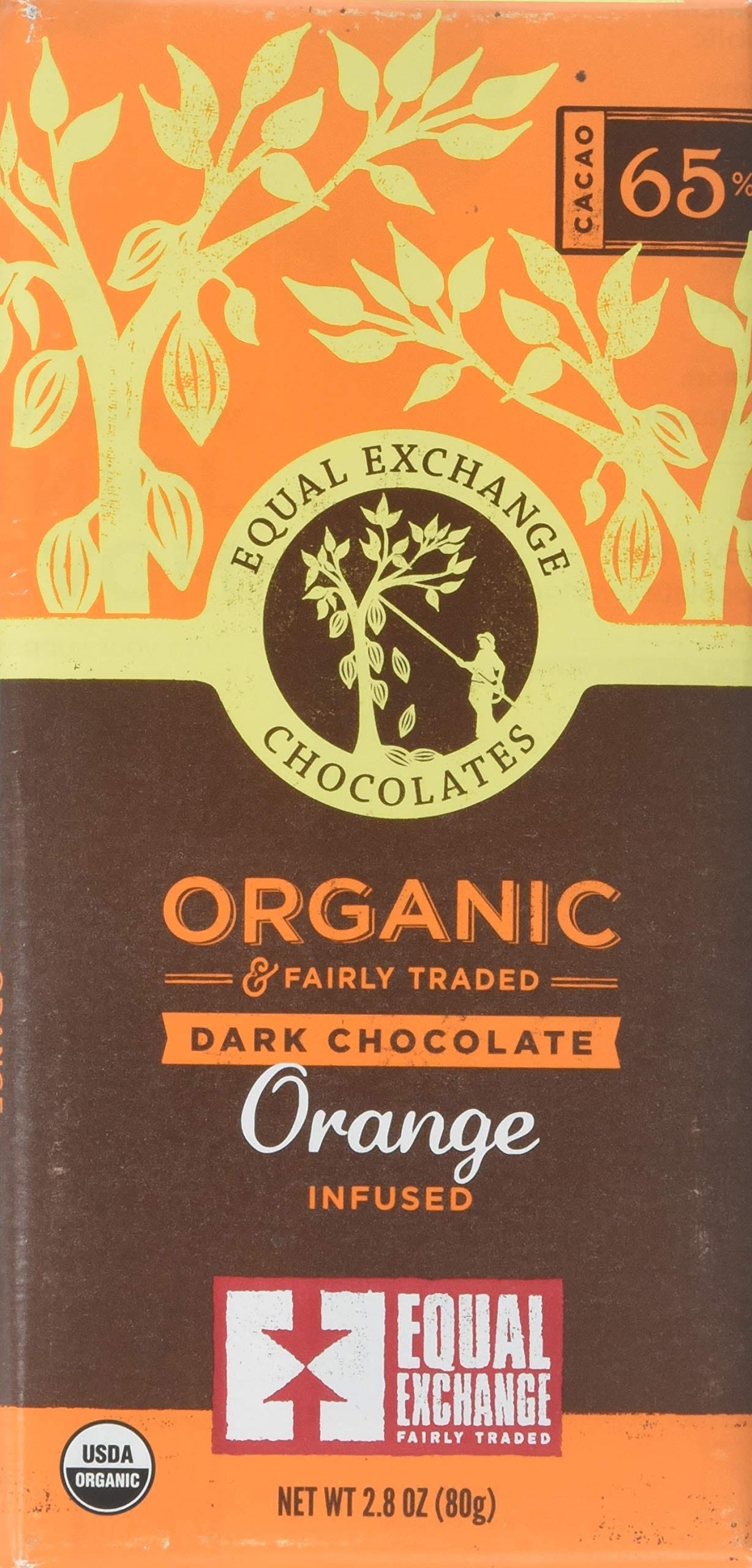 Amazon.com : Equal Exchange Organic Orange Chocolate, 12 Count : Grocery &  Gourmet Food