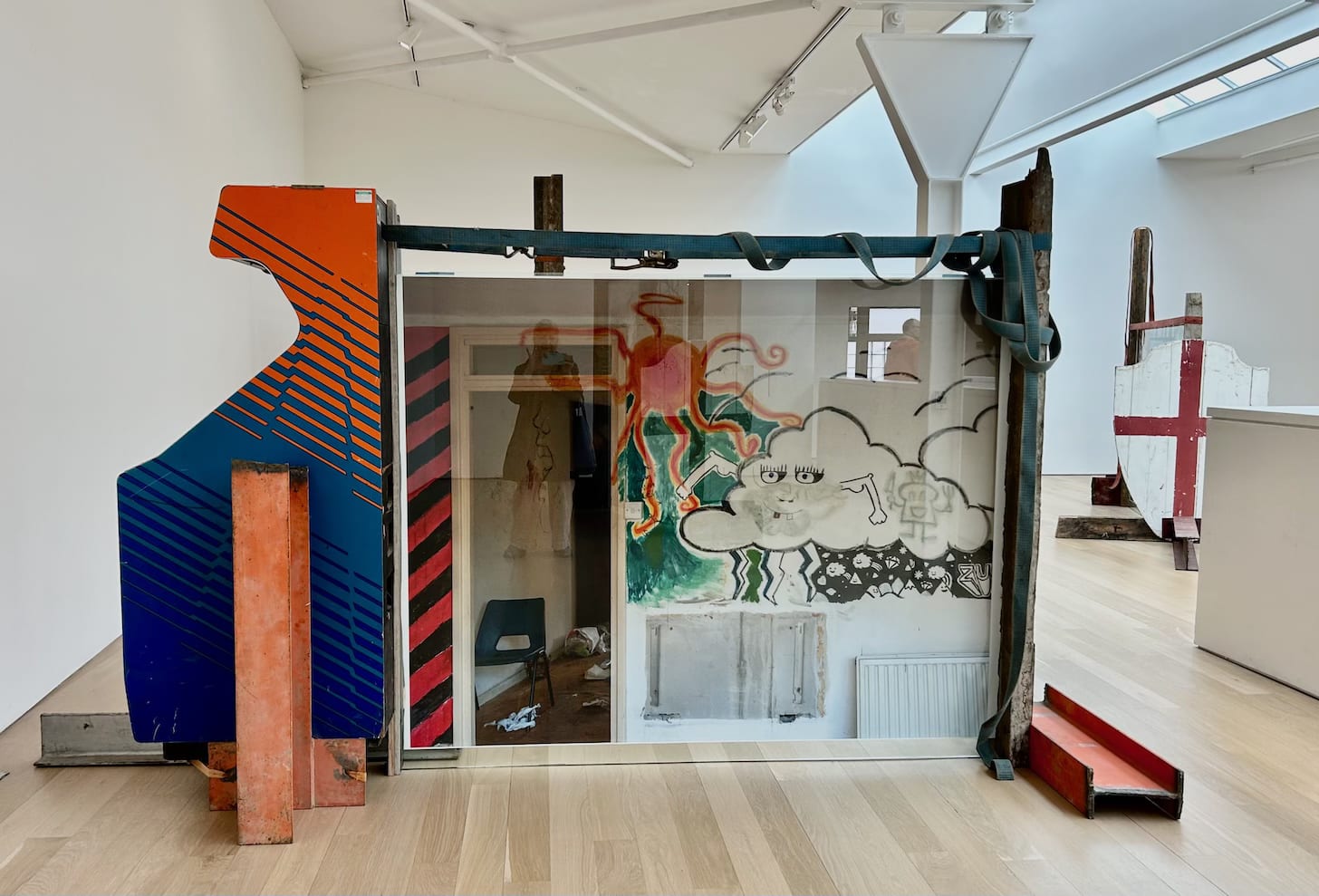 Photographs of London housing estate before it was demolished taken by artist Mike Nelson and exhibited in a gallery space at Fruitmarket Edinburgh