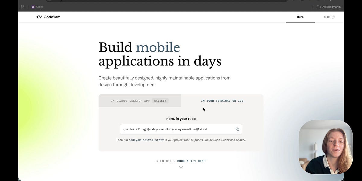 How to Install CodeYam in the Terminal with npm