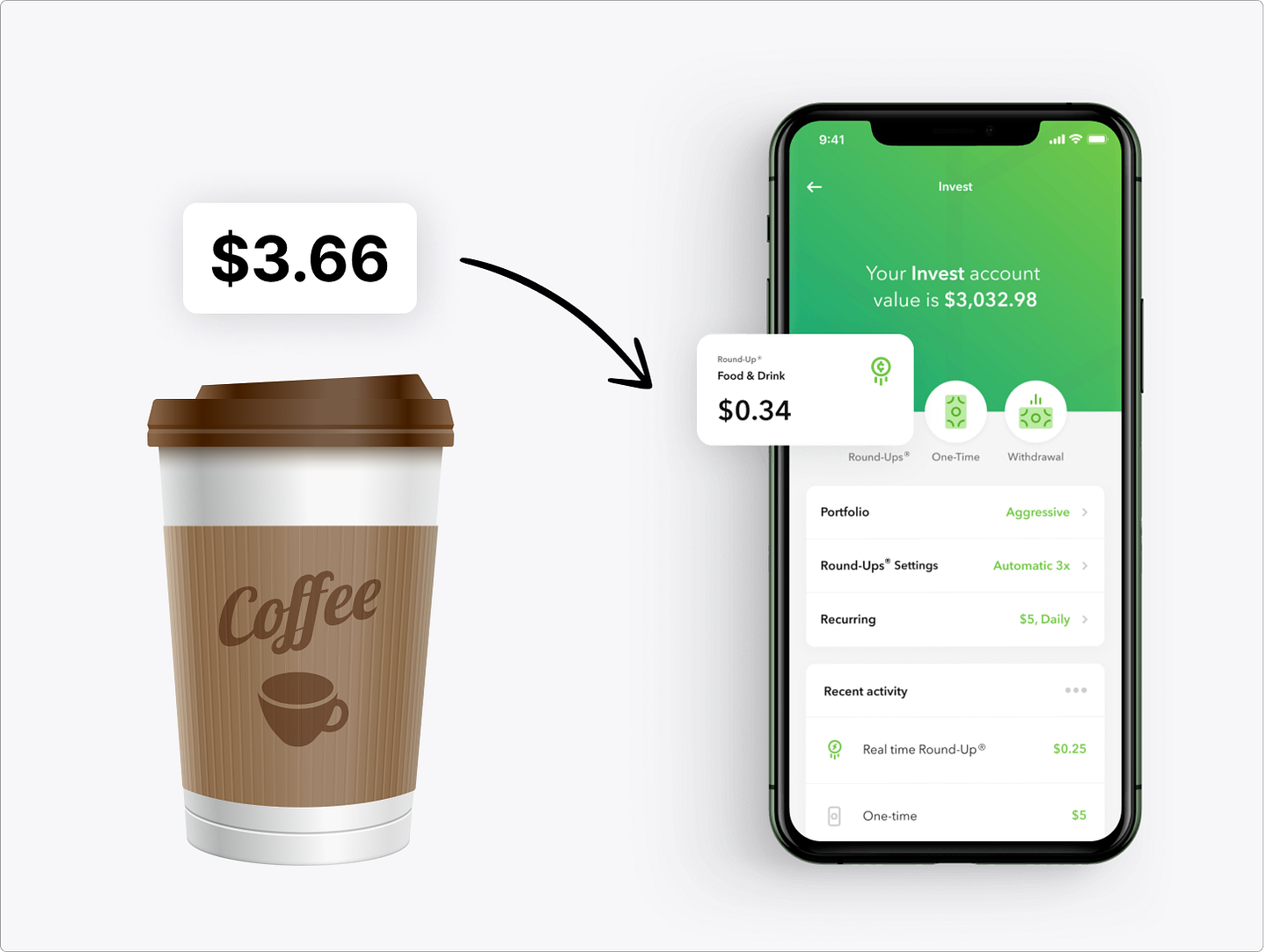 Acorns mobile app