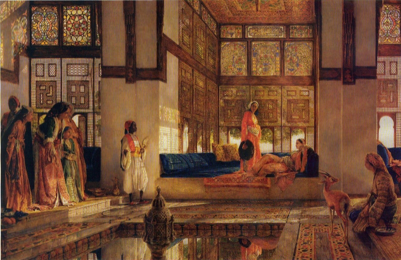 A Lady Receiving Visitors (The Reception) by John Frederick Lewis