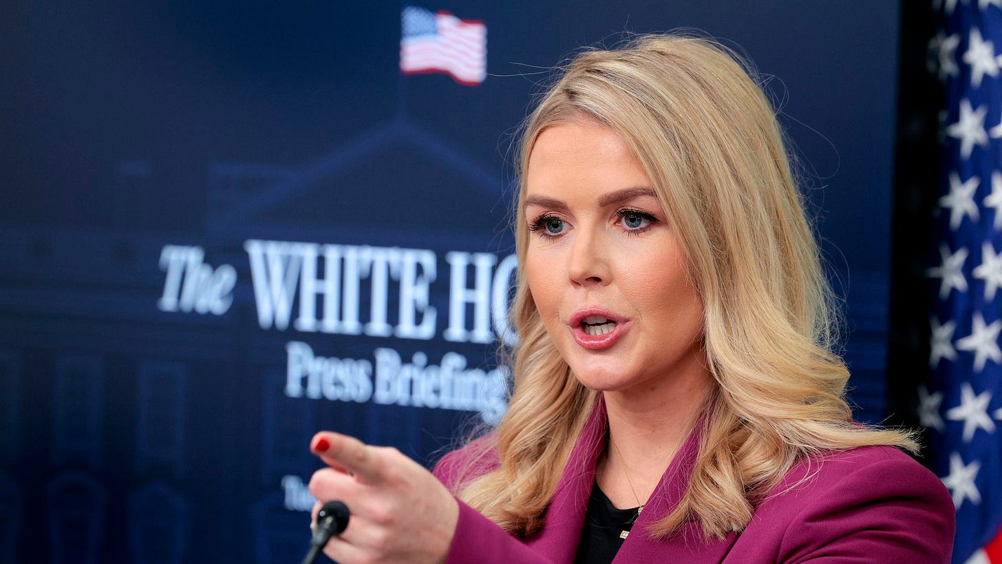 Press secretary Karoline Leavitt vows to hold media accountable for "lies"