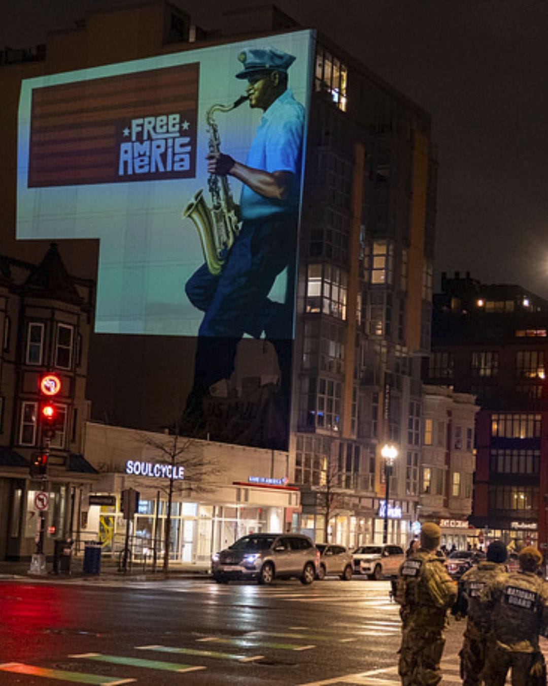 May be an image of street and text