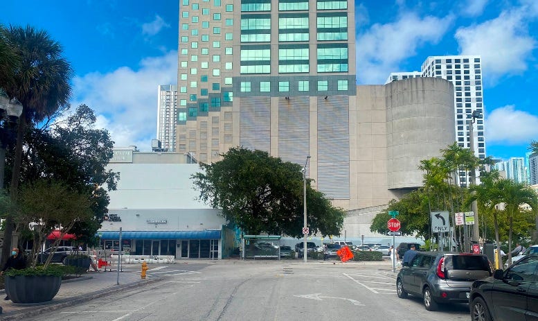 View of Miami Court looking north on February 3, 2022. Courtesy of Casey M. Piket